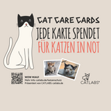 Cat Care Card "Geburtstag  Katze egal"
