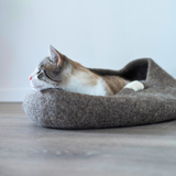 Katzenbett "Bowl" aus reiner Schafwolle