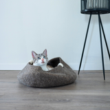 Katzenbett "Bowl" aus reiner Schafwolle