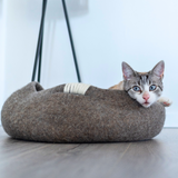 Katzenbett "Bowl" aus reiner Schafwolle