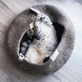 Katzenbett "Bowl" aus reiner Schafwolle
