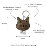 Schnuckeliger Katzen-Schlüsselanhänger