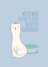 Cat Care Card "Futter ignorieren"