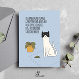 Cat Care Card "Pflanze Teppich"