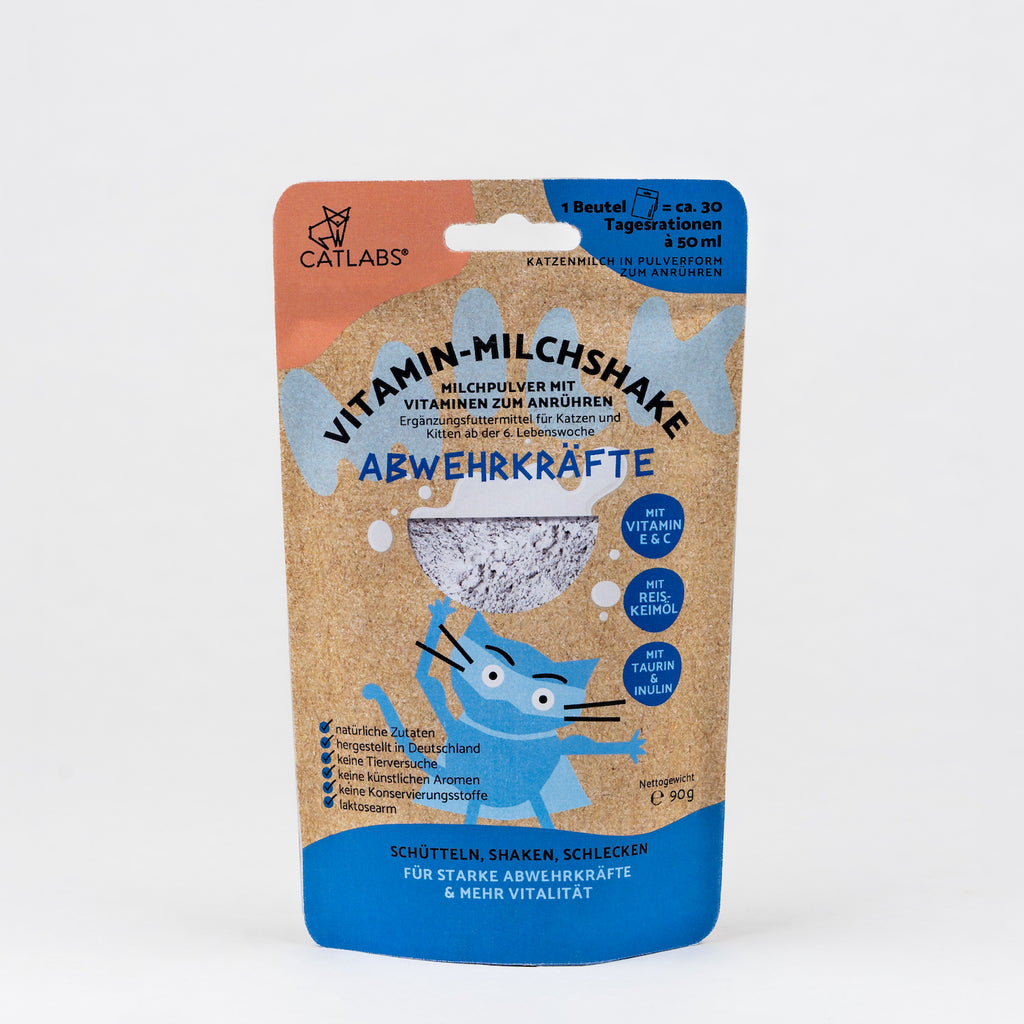 Vitamin-Milchshake für Katzen – Abwehrkräfte – CATLABS Vitamin-Milchshake für Katzen – Abwehrkräfte – CATLABS