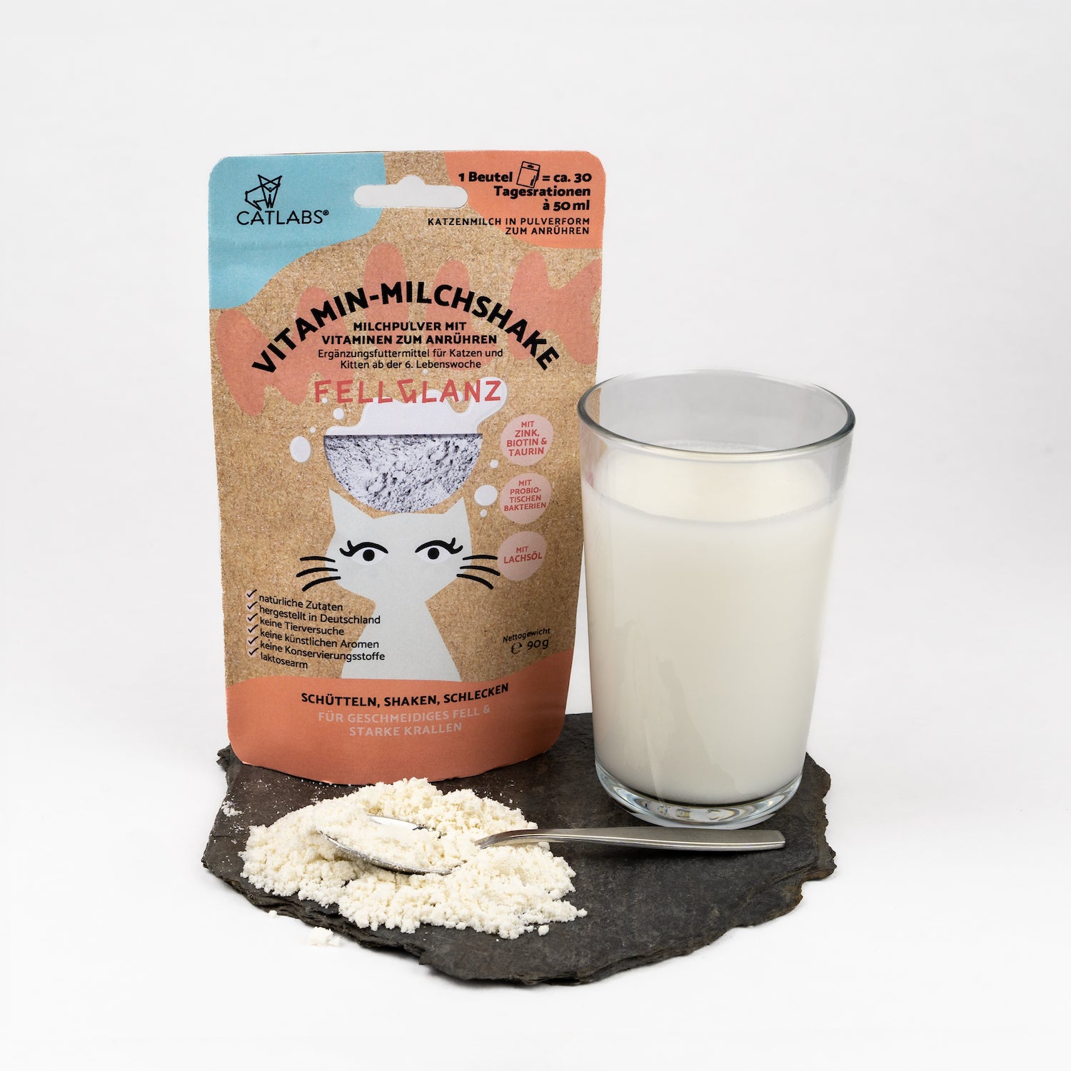 Vitamin-Milchshake für Katzen – Fellglanz