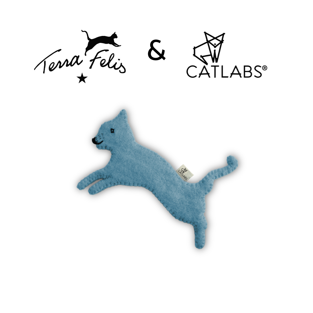 Farbenfrohe Feli blau von Terra Felis & CATLABS